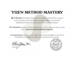 Certified Yuen Method Master
